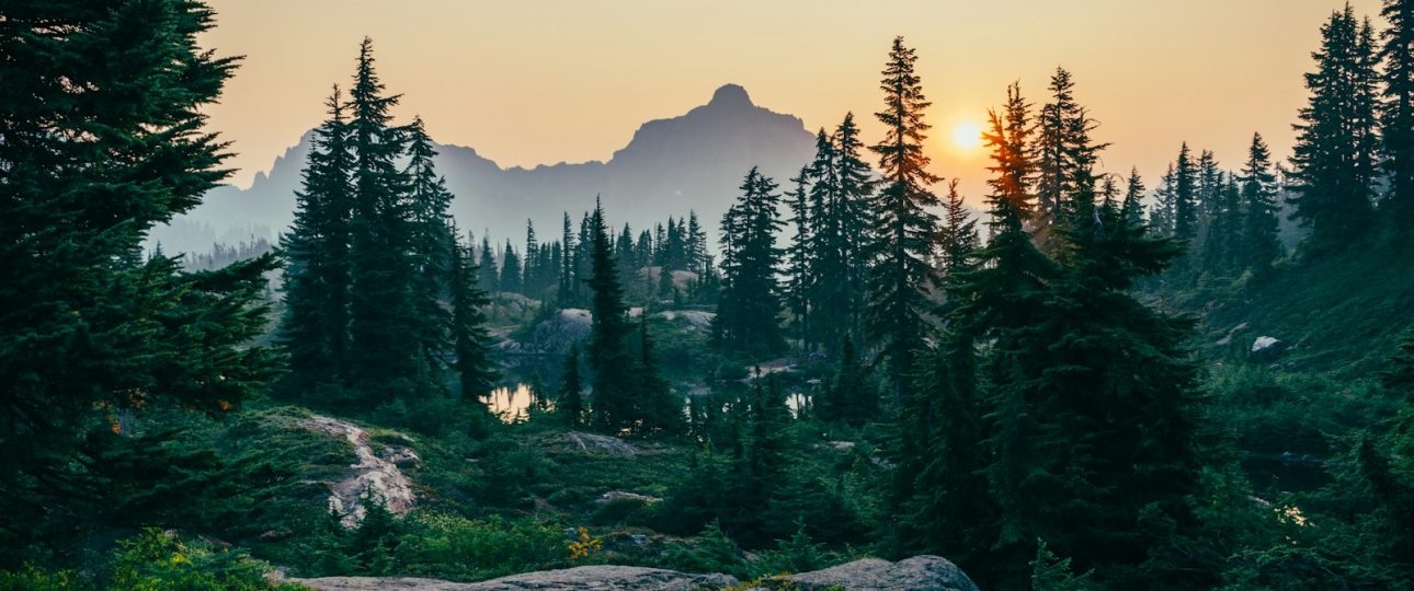 Regional scenery: illustrative, not an actual photograph of the campsite